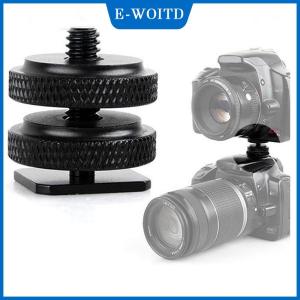 【E-WOITD】 1 4อะแดปเตอร์แฟลชโลหะแบบ2-in-1ตัวแปลงสกรูแฟลชตัวยึดแฟลชโลหะแบบ3ตัวอุปกรณ์ประกอบทั่วไปสำหรับการอัปเกรดการถ่ายภาพ