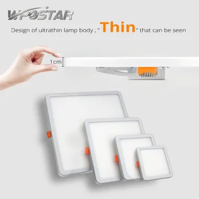 LED Recessed Downlight Square Ceiling Lights 6W 8W 15W Ultra Thin LED Panel Light