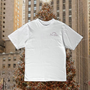 เสื้อยืด cotton 100% supersoft  สกรีนลาย Dear Santa สีขาว