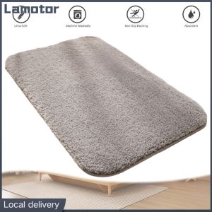 [Vktech] High Quality 50x80cm Bath Mat Plush Bathroom Rug for Bedroom Entryway Water Absorbent and Durable