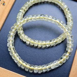 Graduation Grade Natural Lemon Citrine Abacus Rondelle Bracelet