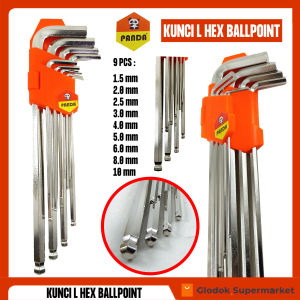 Kunci L Hex Ballpoint Panda 9pcs