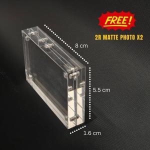 【SG Ready Stock】2R Acrylic Magnetic Dual Side Photo Frame High Clarity  Home Decoration Personalised Gift