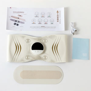 AEs heating pulse massage waist protector and portable multi-functional device ems Pulsed abdominal massage belt