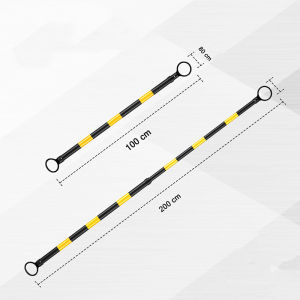 2 Meter Retractable Traffic Cone Bar Road Cone Connecting Rod for Road Construction Parking USE