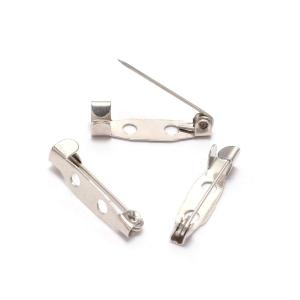 100Pcs Silver Brooch Pin Backs 25mm 38mm For Jewelry Making And Crafts