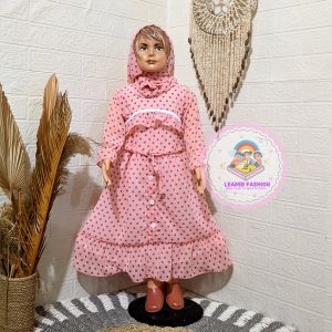 Gamis Ceruty Terbaru Anak Perempuan Usia 1 - 2 ½ Tahun