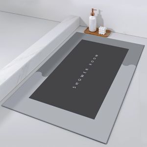 40x60CM Bathroom Mat Anti Slip Absorbent Floor Mat Quick Drying Washable Kitchen Floor Mat Shower Mat Diatomaceous Earth
