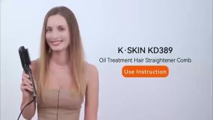Aroma K-SKIN Pro Hair Comb: Customize with Oils PTC Negative Ion Fast Heating for Styling & Care