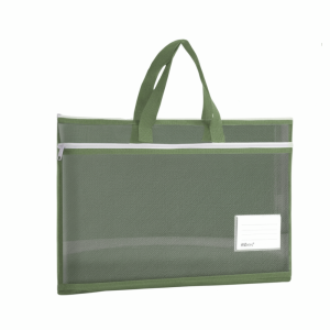 FOUNDTWO Nylon A3 Mesh Art Bag Large Capacity Zip Handbag 8k Sketch Drawing Album Handheld Durable Document Organizer Exam