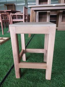 เก้าอี้ไม้คาเฟ่ 30*30*47 ทำจากไม้เนื้อแข็ง