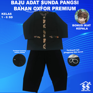 baju kostum pangsi anak silat anak stelan anak adat /adat tradisional kombinasi batik jawa anak tk / sd /tk umur 1 -14 tahun ank laki laki / perempuan usia 4 - 15 tahun motif batik fullset bahan premium free /gratis iket kepala
