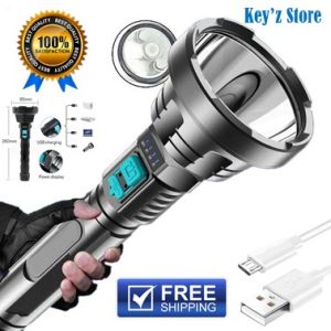 Senter LED Super Terang Jarak Jauh Anti Air Flashlight Pocketman Lampu Senter LED Jarak Jauh Super Terang USB Xenon Super Terang Bisa Buat Outdoor Camping Hiking Memancing Berkemah Mendaki