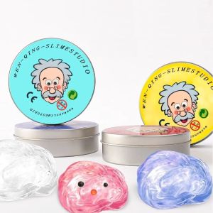 Reusable Putty Liquid Crystal Bouncy Slime Toy Set Kid Safe Mud Stress Relief Color Clay Shape Handmade DIY Handgum Playdough