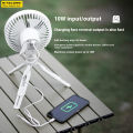 NITECORE NEF10 3-in-1 Camping Electrice Fan USB-C Rechargeable Ceiling Fans 10000mAh Power Bank LED Ring Light Adjustable Tripod. 