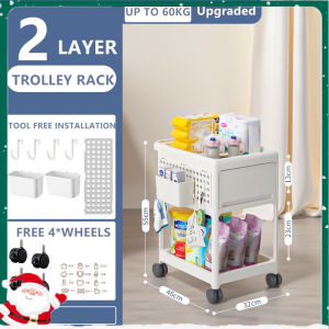 Baby Drawer Organizer 4 Tier Trolley Cart Organizer High Quality Mobile Storage Rack With Wheels