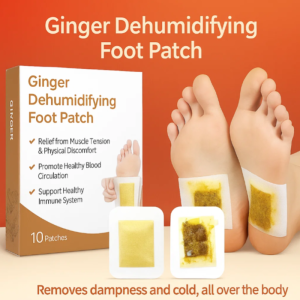 Ginger Warm Foot Patch Herbal Detox Pads for Pain Relief Better Sleep  Foot Sticker Improves Blood Circulation and Dehumidification