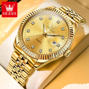 OLEVS watch for men waterproof 2023 sale original fashion luminous calendar stainless steel luxury mens watch