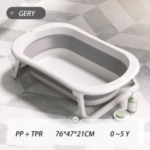 Folding Baby Bath Tub Travel Baby Bathtub Newborn Tub With Support Baby Bath Seat Shower Mat To Recline Or Sit Up For 0-6Y Infants And Toddlers