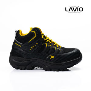 Lavio Sepatu Pria Safety Boots High Premium Quality Asahi Booster Mood Booster Hiking Proyek Outdoor Touring Krem
