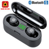Tai nghe bluetooth 5.3 cảm ứng TWS F9 mẫu mới chống nước tăng giảm âm lượng đàm thoại to rõ