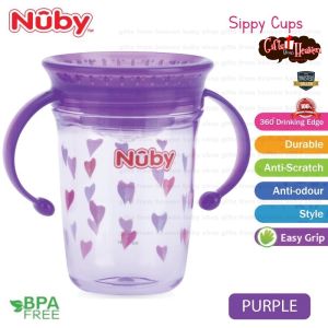 Nuby 360 Wonder Cup 240ml Twin Handle Tritan Printed NB10503