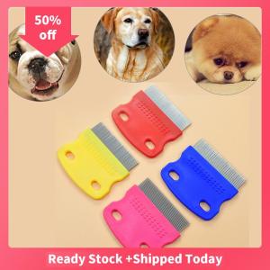 🔥🔥🔥sjqgqx stainless steel pet dog cat toothed flea removal cleaning brush grooming comb