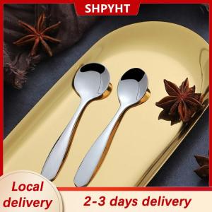 [COD] SHPYHT Local delivery Ship within 24 hours Stainless Steel Coffee Stirring Spoon Mini Note Spoon Mug Teaspoons Music Bar Ice Cream Creative Gift Spoon Kitchen Tableware