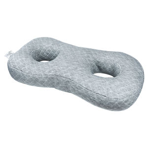 【CozyCasa】 Ear Hole Side Sleeper Pillow / Double Ear Pressure Relief Pillow with Washable Cover for Side Sleeping