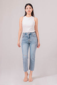 RIMINI - Bawahan Dewasa Celana Jeans Panjang Holiday Ripped 26-33 Zelda Ripped Denim Pants - 5185