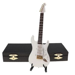 Electric Guitar Wooden Miniature Guitar Model Musical Instrument Guitar Decoration Gift Decor For Bedroom Living Room 10~242026