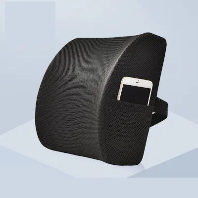 Memory Seat Cushion + Lumbar Back Support / Ergonomic Office Chair Pillow / Posture Correction Pad