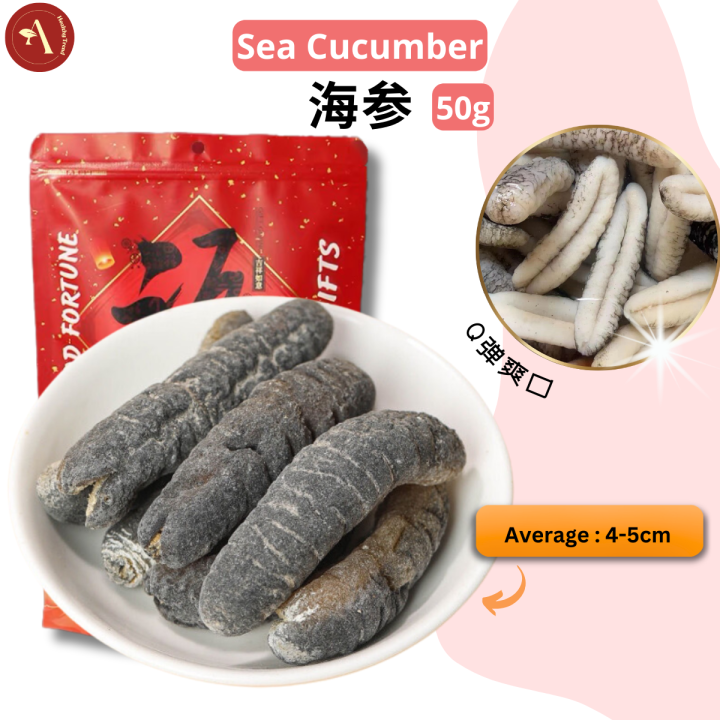 AHT 斯里兰卡 秃参 50g 150头 Sea Cucumber Sandfish 150H 海味 海参 干货 | Lazada