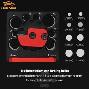 [UEB Mall]ปรับรอบ Rod Milling CUTTER เมตริก 8 มม.-20 มม.Doweling JIG พร้อมใบมีดคาร์ไบด์ Dowel Maker ขนาดกะทัดรัดงานไม้เครื่องมือ