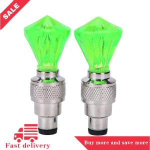 [COD] bluesea 2x LED Motorcycle Cycling Bike Bicycle Wheel Tire Valve Flashing Light Car Lamp