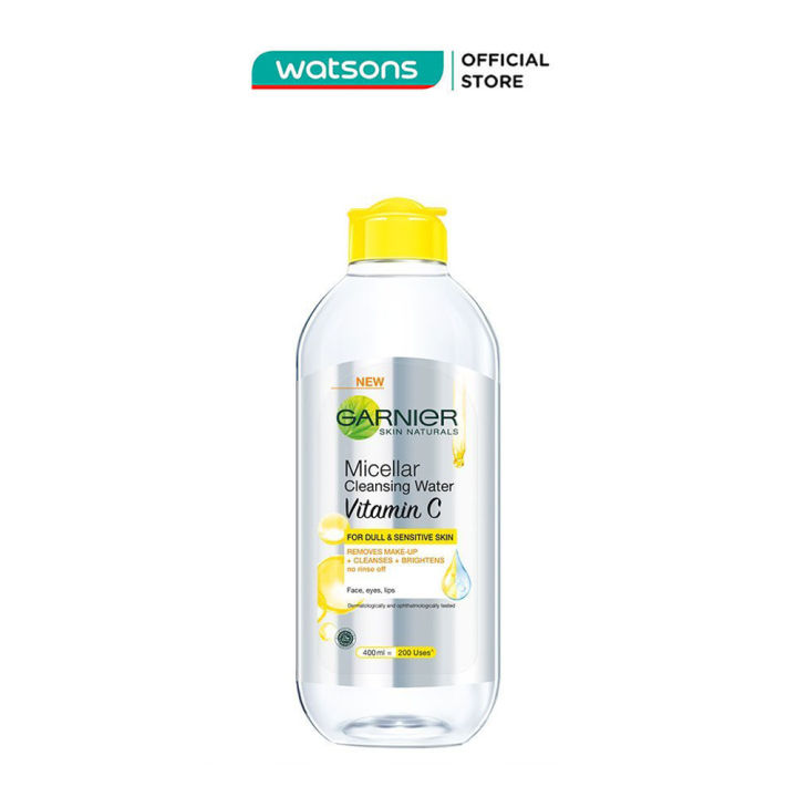 Nước Làm Sạch & Tẩy Trang Garnier Micellar Cleansing Water Vitamin C Sáng Da 400ml