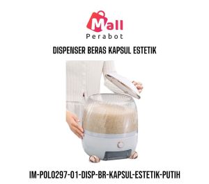 Mall Perabot | Dispenser Beras Estetik Kapsul Mewah Antik | Rice Dispenser | Wadah Penyimpanan Beras | Rice Bucket | Rice Box | Tempat Beras