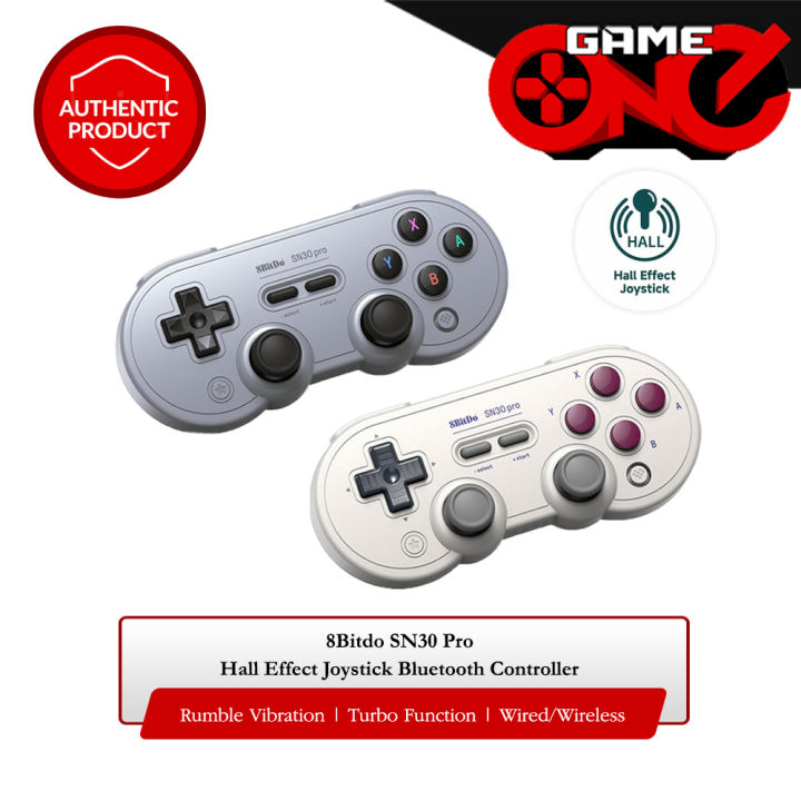8BitDo SN30 Pro Hall Effect Joystick Bluetooth Controller for