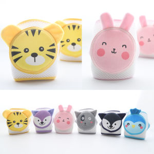 Vaka.shop สนับเข่าเด็กปรับขนาดได้ มีกันลื่น ติดแน่นไม่ย้วย ลวดลายน่ารัก คละลาย