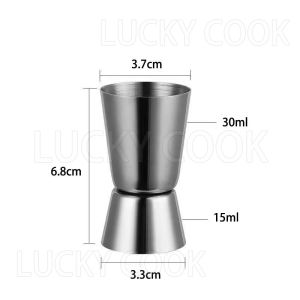 Gelas Takar Sirup Stainless Jigger Mini Dua Sisi Minuman Manis Kitchenware - Alat Ukur Minuman