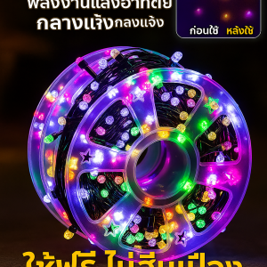 อัพเกรดสายไฟตกแต่งกลางแจ้ง สายไฟลวดทองแดงกันฝน