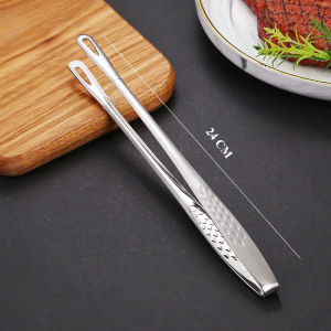 Kẹp Gắp Đồ Ăn 24cm 28cm Cán Dài Chống Bỏng Tay Kẹp Chiên Đồ Ăn Nướng BBQ Nhà Bếp Đa Năng Tiện Lợi
