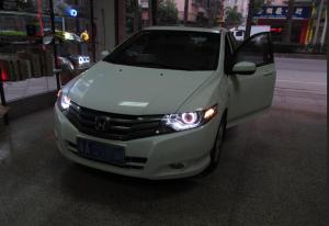 Sinolyn 3.0 H1 H4 H7 HID Headlight LED COB Angel Eyes Halo Bixenon Projector Lens High/Low Car Lamps Black Kit Day Running Lights