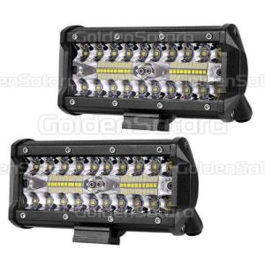 Lampu Sorot Mobil 7 Inci 120W 36 MATA 24000LM / Lampu Sorot Kerja LED Mobil Kombo Untuk Truk Off-Road Tahan Air Lampu Spot Lampu Banjir / Lampu Sorot Mobil LED Untuk Truk Off-Road Tahan Air Lampu Spot Anti Air Super Terang / Aluminium