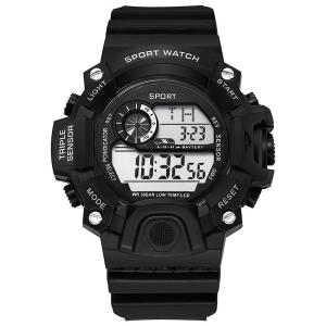 Ready Stock ! New Mens Multifunctional Camouflage Electronic Sports Watch Anti-fall Luminous Alarm Clock Watch