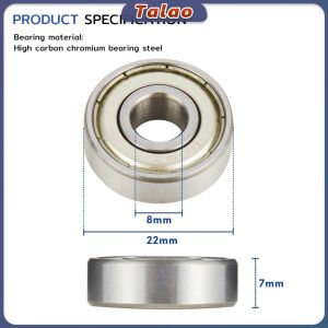 608ZZ Ball Bearing High Speed Sealed Miniature Bearings Carbon Steel Deep Groove Ball Bearings