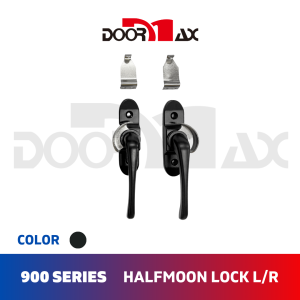 DOORMAX 900 Series Half Moon Lock (Left/Right) (Black/White)