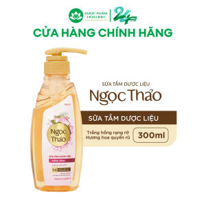 Sữa tắm Dược liệu Ngọc Thảo Trắng hồng 300ml