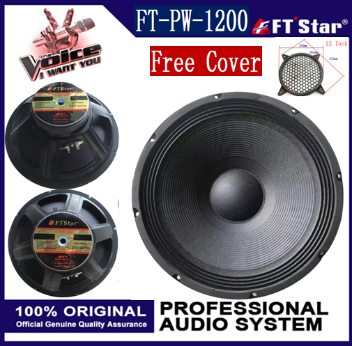 FT-Star FT-PW-1200 12 inches 250 watts Instrumental Speaker w