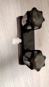 Tay cầm đôi vòi hoa sen núm nhựa phụ kiện phòng tắm điều khiển nhiệt độ chính xác cho người cắm trại & sử dụng ngoài trời